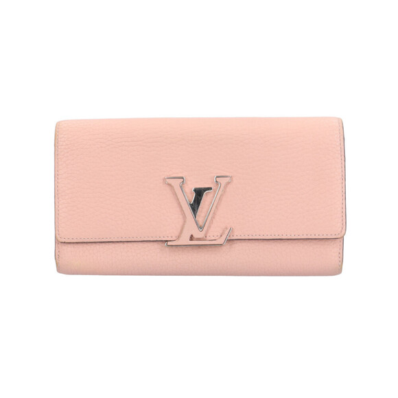 Pre-owned Louis Vuitton Portefeuille Capucines long wallet in Taurillon leath...